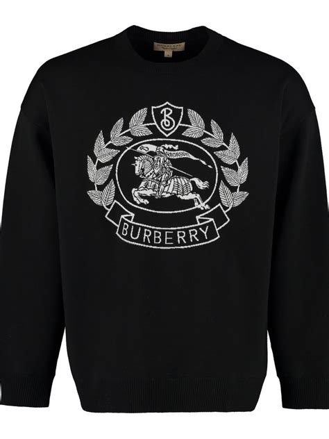 burberry knitted crest jumper|Burberry Knitted Crest Jumper .